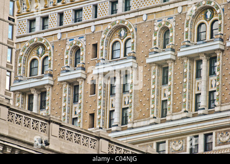 Vecchio edificio pareti in New York. Foto Stock