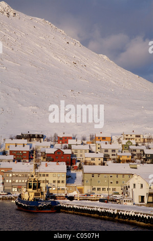 Honningsvag, Norvegia. Foto Stock
