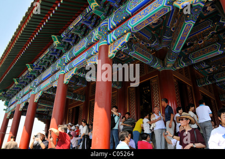 La Città Proibita, vista dalla collina Jingshan al nord Foto Stock