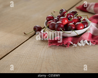 ciliege rosse Foto Stock