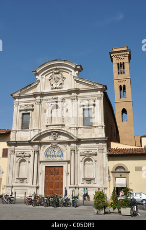 Chiesa di Ognissanti (Chiesa di tutti i santi), Firenze, Italia, Europa Foto Stock