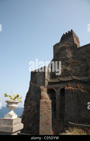 Del castello di Aci Castello, Catania, Sicilia, Italia, Europa Foto Stock