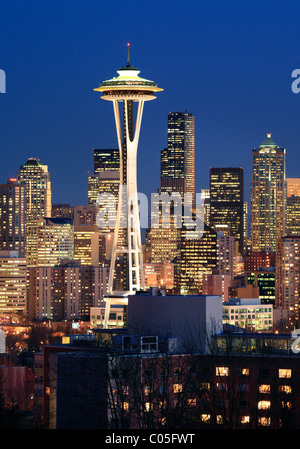 Seattle skyline da Kerry Park Foto Stock