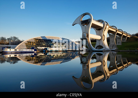 Il Falkirk Wheel Falkirk, Scotland, Regno Unito. Foto Stock