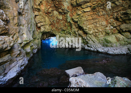 Grotta Odysseys sull isola di Mljet Foto Stock