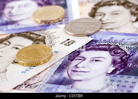 Valuta britannica Foto Stock
