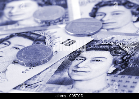Valuta britannica Foto Stock