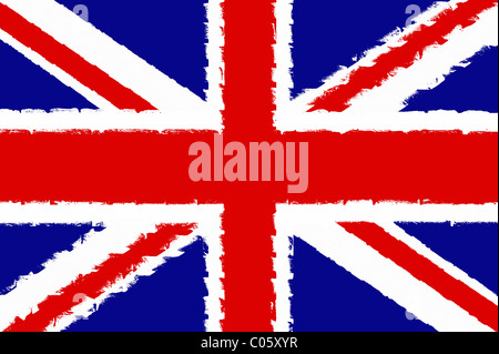 Union Jack. Illustrazione Foto Stock