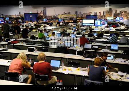 Press room, 2010 Il Tour de France, Rotterdam, Paesi Bassi, Europa Foto Stock