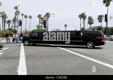 Stretch Limousine, Santa Monica, Los Angeles, California, USA, America del Nord Foto Stock