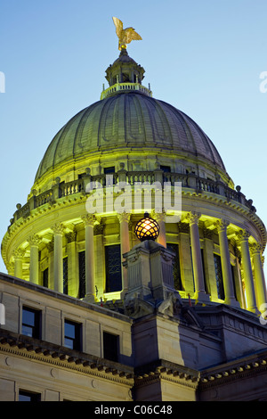Jackson, in Mississippi - ingresso di State Capitol Building Foto Stock