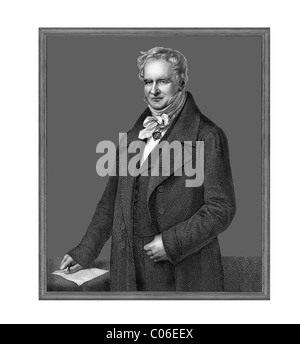Alexander von Humboldt 1769 1859 naturalista tedesco illustrazione da una incisione Foto Stock