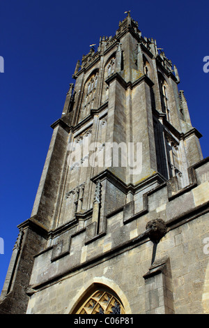 La chiesa di San Giovanni Battista a Glastonbury, Somerset, Inghilterra, Regno Unito Foto Stock