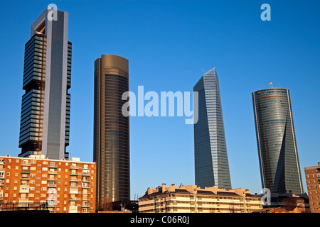 Cuatro Torres Business Area di Madrid Foto Stock