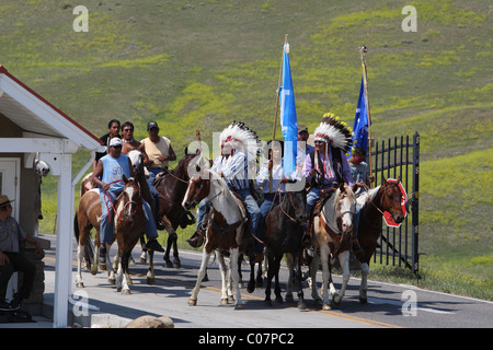 Battaglia di Little Bighorn Foto Stock