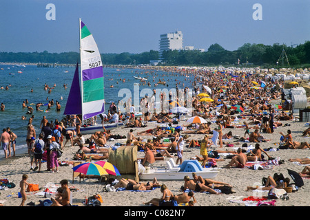 Spiaggia di Timmendorf, Luebeck Bay, Schleswig-Holstein, Mar Baltico, Germania Foto Stock