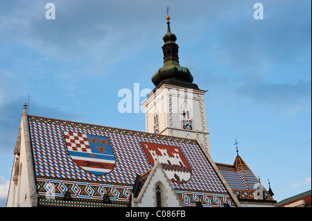 La Chiesa di San Marco, Zagabria, Croazia, Europa Foto Stock