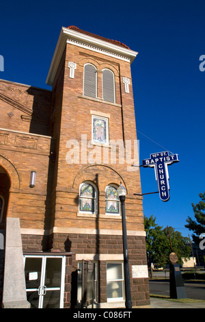 La 16th Street Chiesa Battista si trova a Birmingham, Alabama, Stati Uniti d'America. Foto Stock