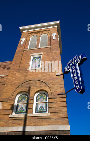 La 16th Street Chiesa Battista si trova a Birmingham, Alabama, Stati Uniti d'America. Foto Stock