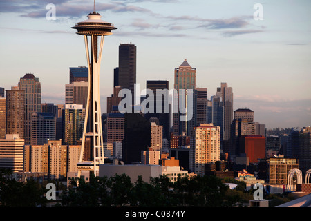 Paesaggio visto da Kerry Park, Seattle, Wasington, STATI UNITI D'AMERICA Foto Stock