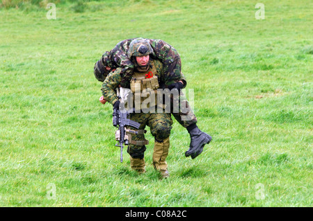 Giunto 09-1 guerriero è un importante esercizio che coinvolge tutti e tre i servizi NEL REGNO UNITO E 12 ha invitato la NATO e le Nazioni Alleate. Foto Stock