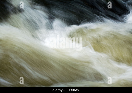 Immagine astratta di terreni fangosi fast-acqua corrente Foto Stock