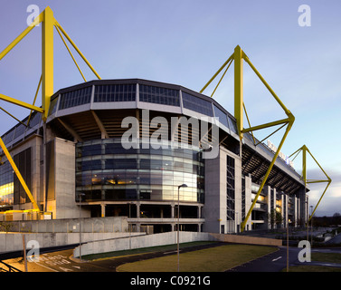 Lo stadio Westfalenstadion, Signal Iduna Park, Borussia Dortmund, Dortmund, Ruhrgebiet regione Renania settentrionale-Vestfalia Foto Stock