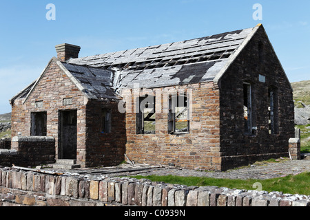 Rovine della scuola di cinema da Ryan la figlia a Dunquin, penisola di Dingle, nella contea di Kerry, Irlanda Isole britanniche, Europa Foto Stock