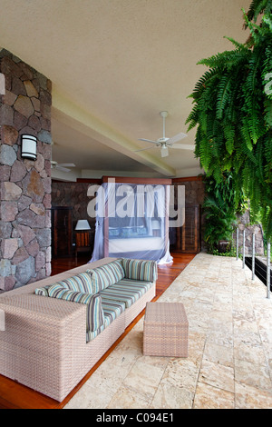 Suite, Jade Mountain hotel di lusso, Saint Lucia, isole Windward, Piccole Antille, Caraibi, Mar dei Caraibi Foto Stock