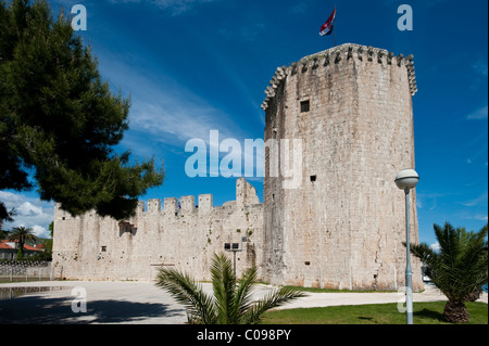 Torre di Castello, Trogir, Contea di Split-Dalmatia, Croazia, Europa Foto Stock