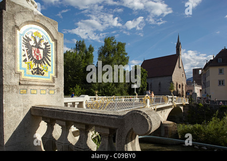 Post Bbridge, Merano o Merano, Alto Adige, Italia, Europa Foto Stock