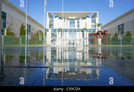 Bundeskanzleramt o Cancelleria federale, Regierungsviertel distretto governativo di Berlino, Germania, Europa Foto Stock