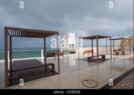 Elevador de Peneco torre in Area de Lazer, Albufeira, Algarve, Portogallo, Europa Foto Stock