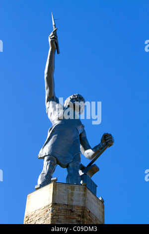 Statua di Vulcan ubicato in Vulcan Park, Birmingham, Alabama, Stati Uniti d'America. Foto Stock