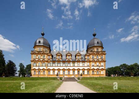 Schloss Seehof castello, Memmelsdorf, Alta Franconia, Franconia, Baviera, Germania, Europa Foto Stock