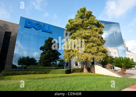 La sede aziendale di Dell Inc., mulitnational un computer e le informazioni di tecnologia azienda basata in Round Rock Texas Foto Stock