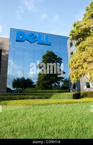 La sede aziendale di Dell Inc., mulitnational un computer e le informazioni di tecnologia azienda basata in Round Rock Texas Foto Stock