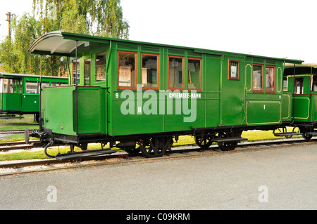 Trasporto del Chiemsee ferrovia in Prien-Stock, il Lago Chiemsee, Chiemgau, Baviera, Germania, Europa Foto Stock