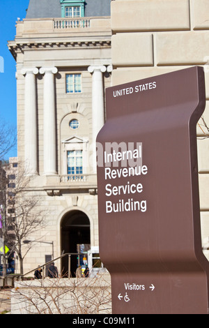 Edificio IRS a Washington DC Foto Stock