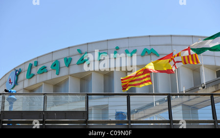 Acquario di Barcellona, Port Vell di Barcellona, in Catalogna, Spagna, Europa Foto Stock
