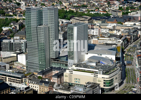 Palais Quartier complessa, Galeria Kaufhof departement store, Zeil street, Frankfurt am Main, Hesse, Germania, Europ Foto Stock