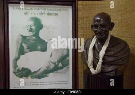 India, nello Stato di Maharashtra, Mumbai (Bombay aka). Gandhi Memorial Museum & home. Foto Stock