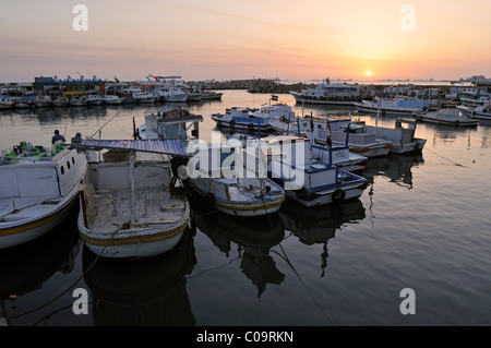 La vista del porto e della città dei Crociati di Tartus, Tartous, Siria, Medio Oriente e Asia Orientale Foto Stock