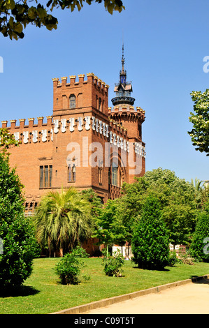 Castell dels Tres Dragons, Castello dei tre draghi, nel Parc de la Ciutadella, Barcellona, Spagna, Penisola Iberica Foto Stock