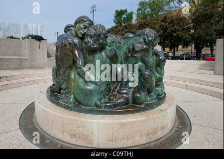 Fontana della vita, Zagabria, Croazia, Europa Foto Stock