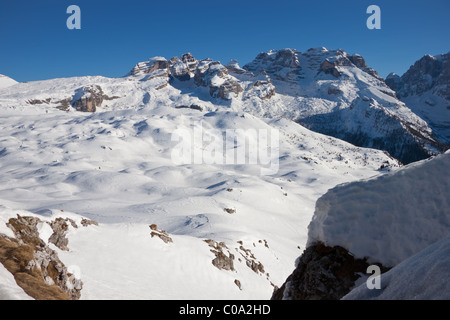 Winter shot in Madonna di Campiglio. Foto Stock