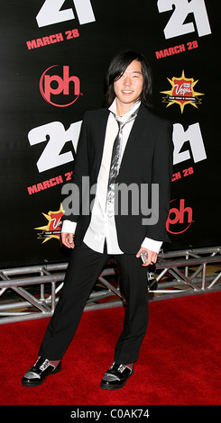 Aaron Yoo '21' Premiere del film Planet Hollywood Hotel and Casino Las Vegas, Nevada - 12.03.08 Foto Stock