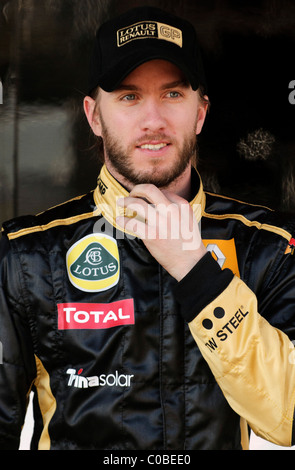 Tedesco di Formula One driver Nick Heidfeld, Renault, Febbraio 2011 Foto Stock