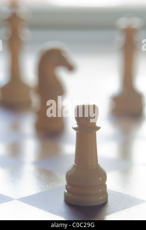 I pezzi su una scheda Foto Stock