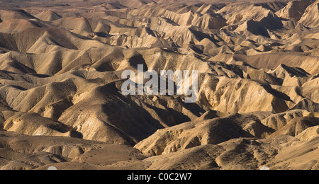 Bellissimi paesaggi del deserto nel deserto del Negev in Israele. Foto Stock